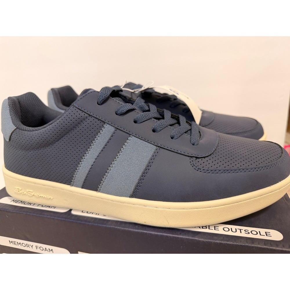 NIB Ben Sherman Webber Navy Blue Casual Sneakers Men's Size 9 Memory Foam